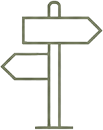 Icon Wegweiser